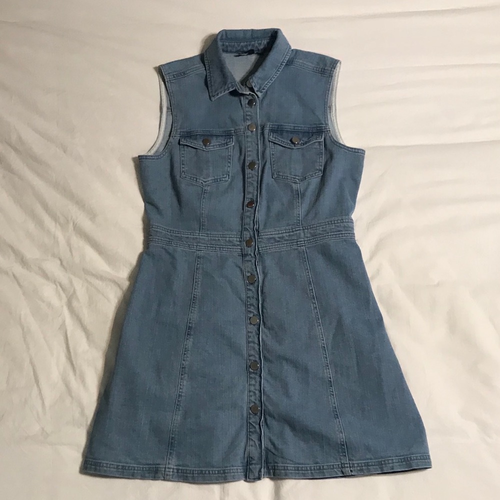 Sleeveless Denim Dress